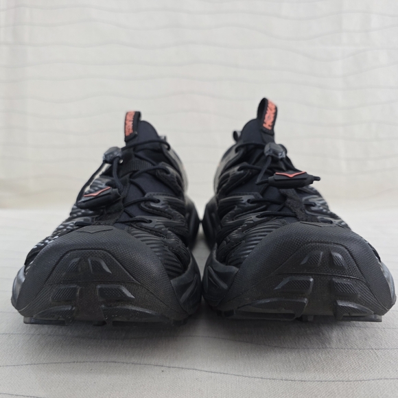 Hoka One One Womens Hopara Black/Fusion Coral Hiking Sandals Shoes Size 9 - Picture 4 of 10